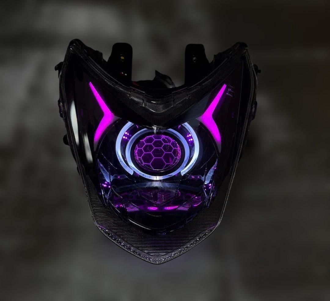 シグナスX 4型 デビルアイ LEDヘッドライト プロジェクター APP仕様