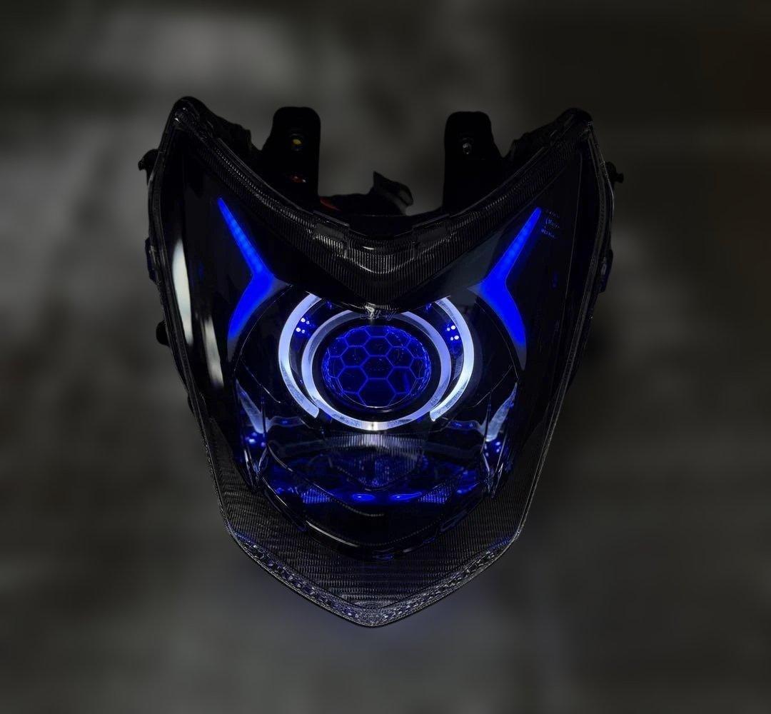 シグナスX 4型 デビルアイ LEDヘッドライト プロジェクター APP仕様