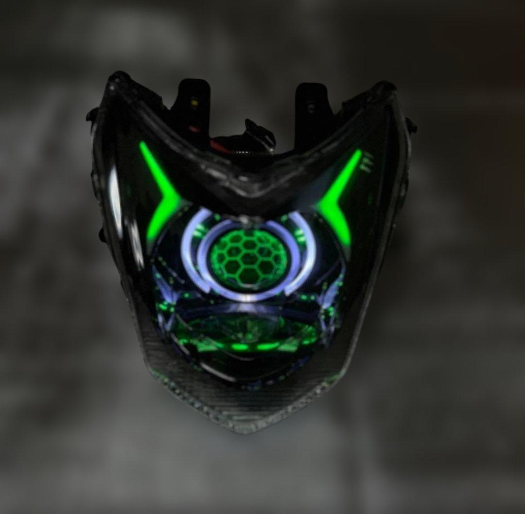 シグナスX 4型 デビルアイ LEDヘッドライト プロジェクター APP仕様