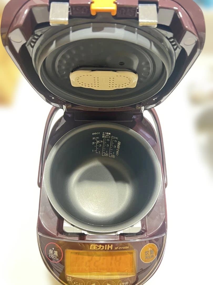 【美品】象印 圧力IH炊飯器 極め炊き 5.5合｜鉄器コート黒まる厚釜2018製