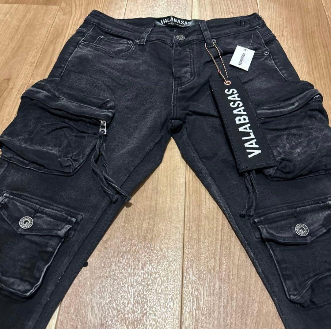 バラバサス【新品未使用】valabasas マルチポケットカーゴデニム30