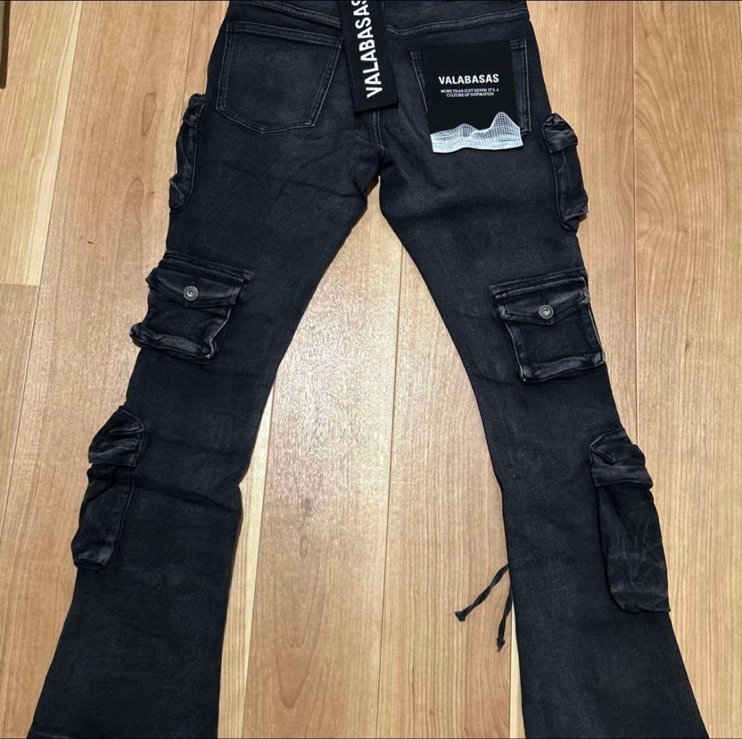 バラバサス【新品未使用】valabasas マルチポケットカーゴデニム30