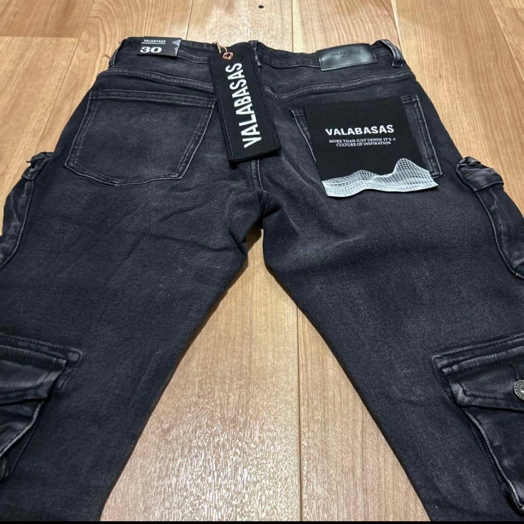 バラバサス【新品未使用】valabasas マルチポケットカーゴデニム30