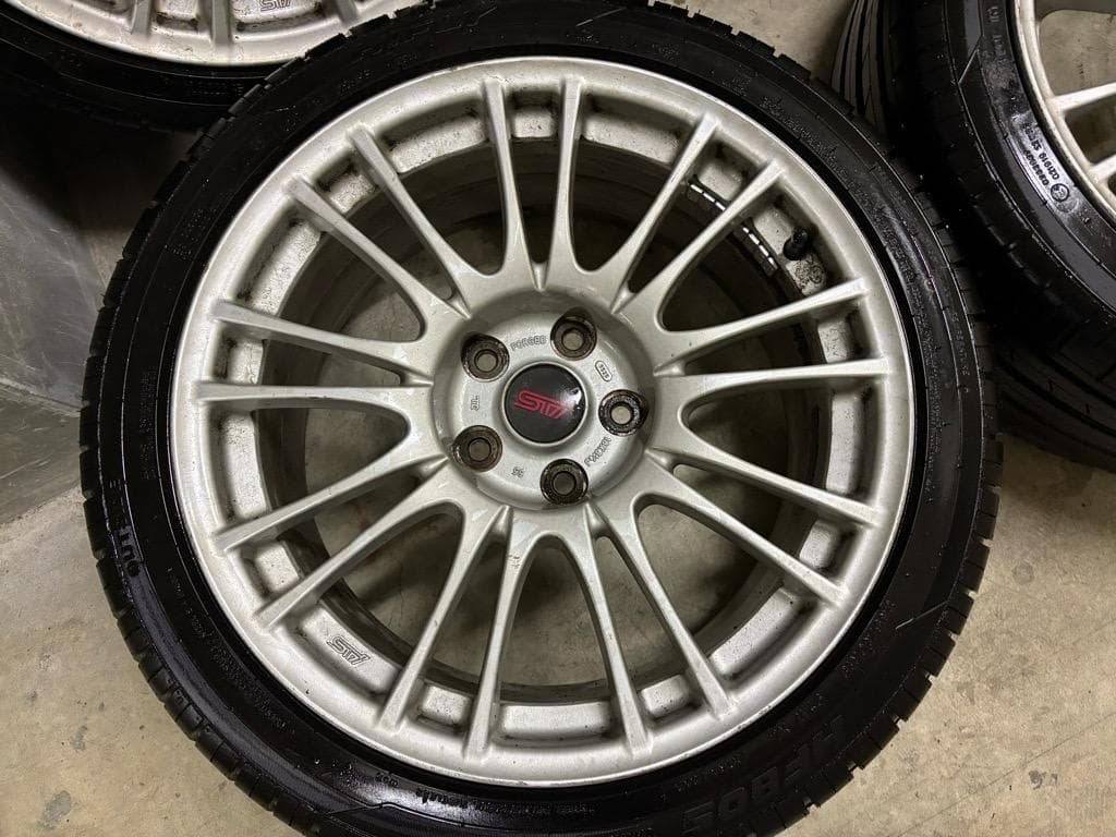 245/40R18 鍛造 インプレッサ WRX STI 純正OP 8.5J-18