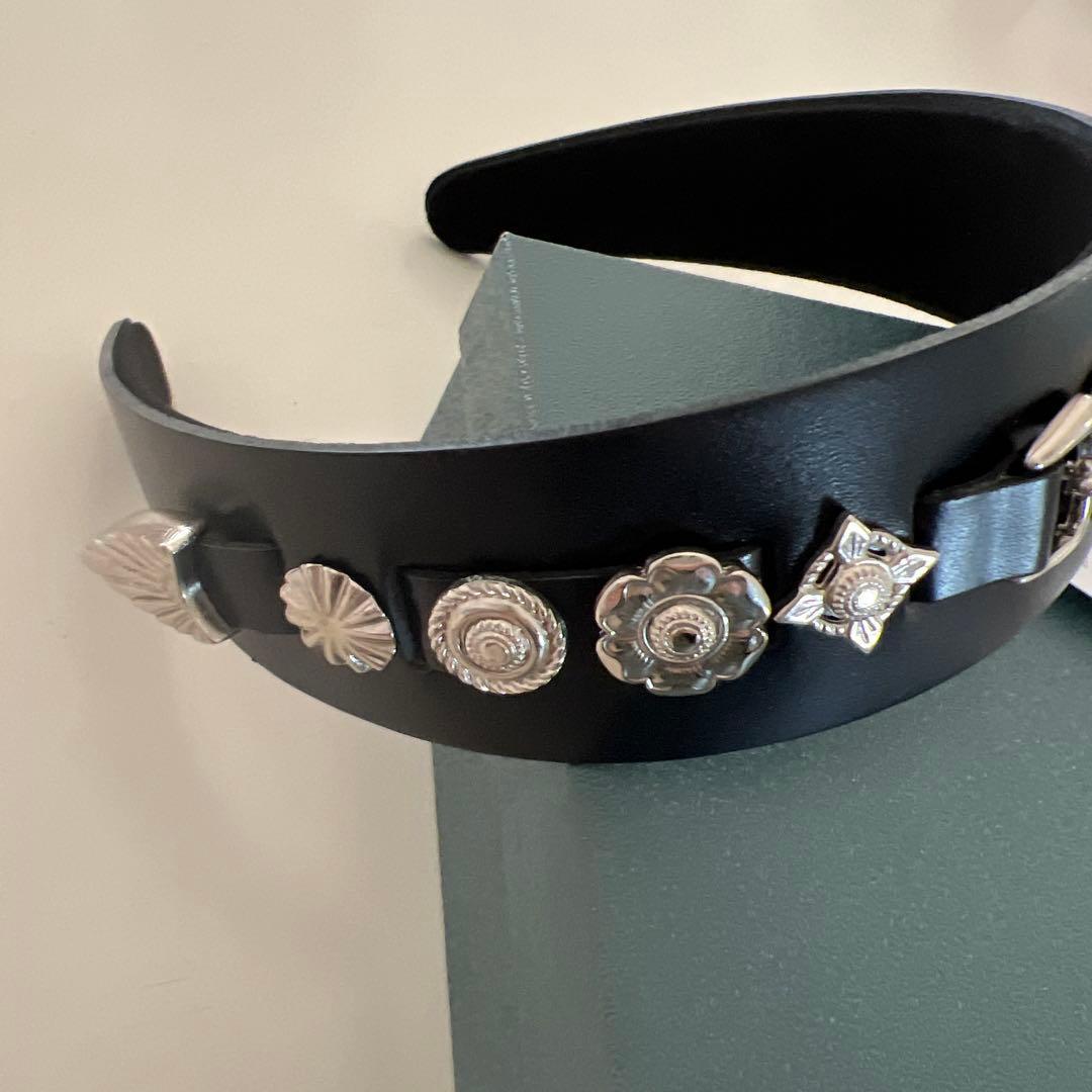 TOGA LEATHER HEADBAND 2 カチューシャ