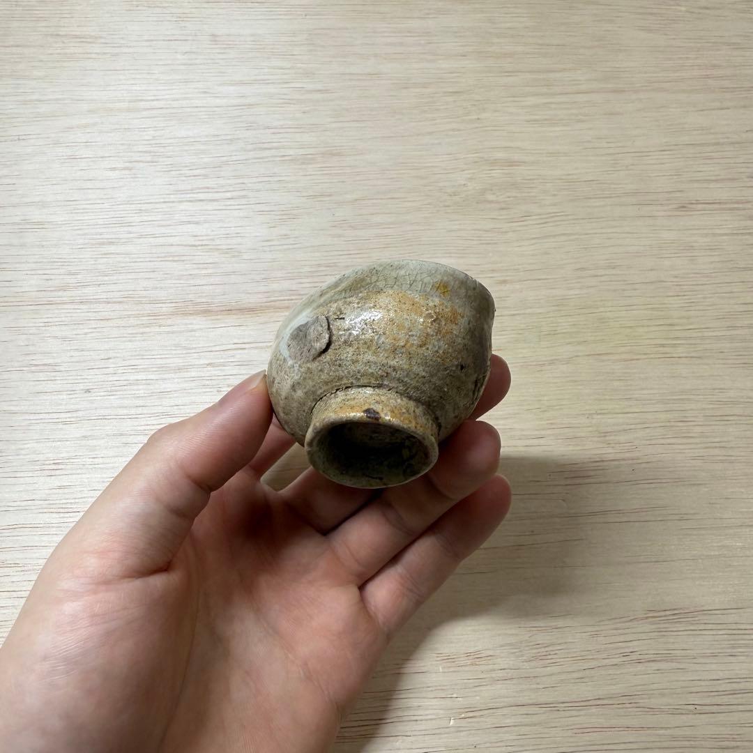 古美濃 古瀬戸 盃 小徳利 涙壺 灰釉 江戸時代 御深井 太白 古常滑 古美術