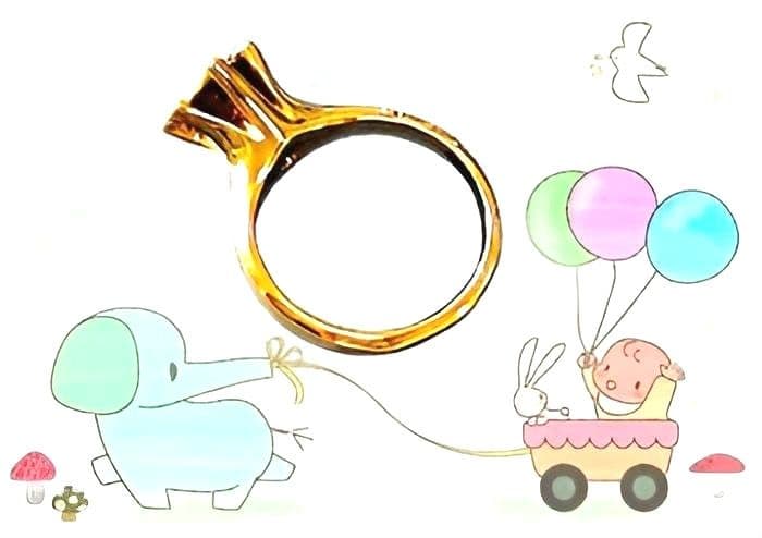 K18ベビーリング