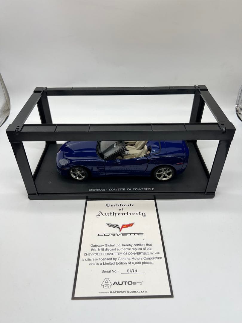 No151ミニカー1/18箱あり CORVETTE C6 CONVERTIBLE