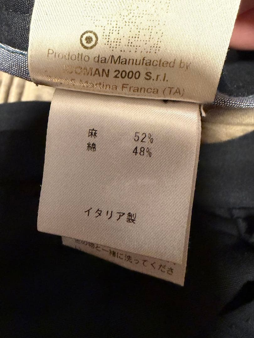 BERWICH ブラック スラックス テーパード