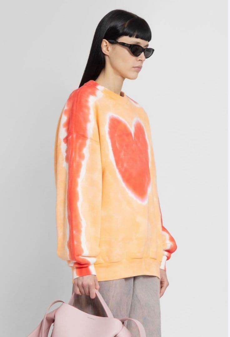 acne studios タイダイ　ハート　スウェット