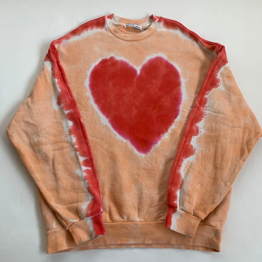 acne studios タイダイ　ハート　スウェット