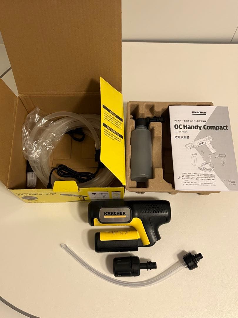 一回使用のほぼ新品 ケルヒャー ハンディーエア　コンパクト モバイル高圧洗浄機