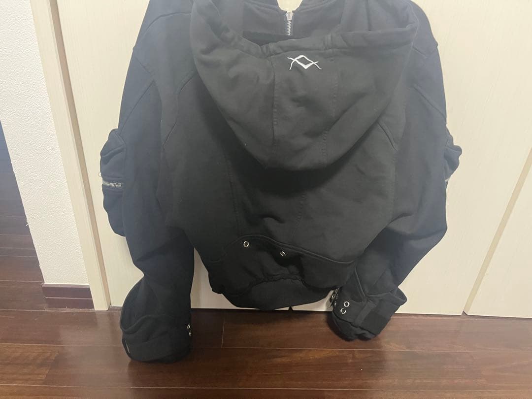 REFLEMベルト付きクロップカーゴZIPパーカー/ジップアップパーカー