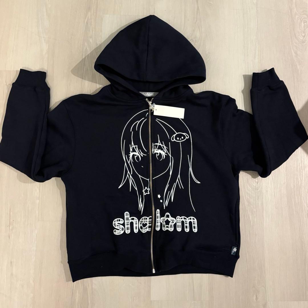 トップス shalomclub GOTTI ZIP-UP HOODIE NAVY