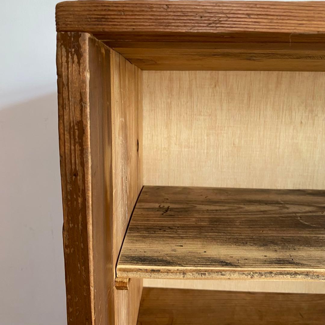 アンティーク オープンラック 木製棚 チェスト 食器棚 本棚 z895