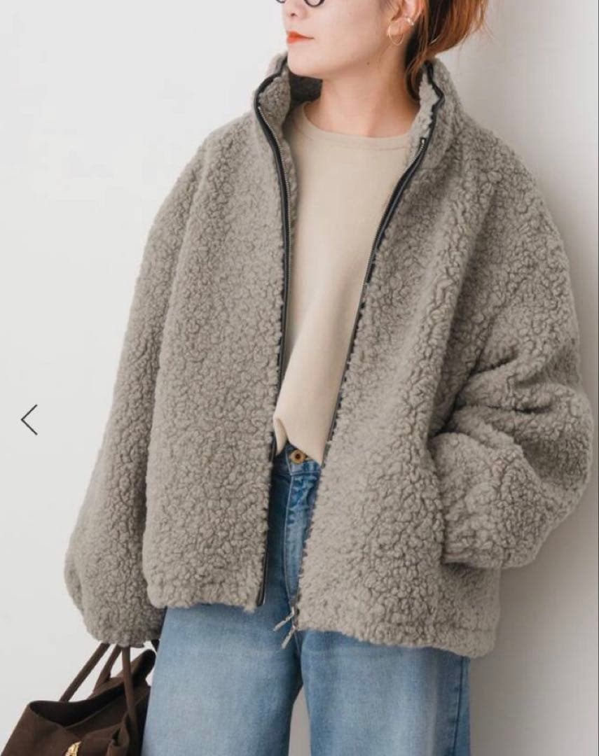 Spick &Span ジップボアブルゾン　サイズ36