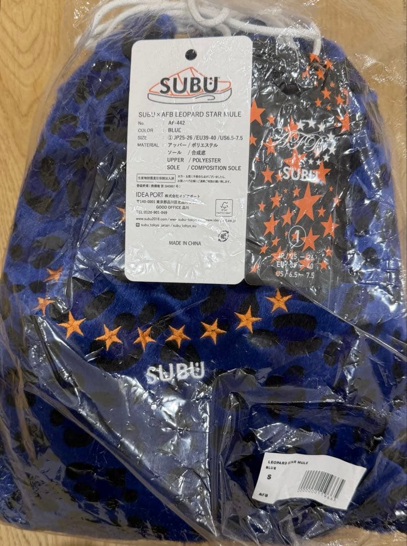 サイズ1 AFB x SUBU Leopard STAR Mule