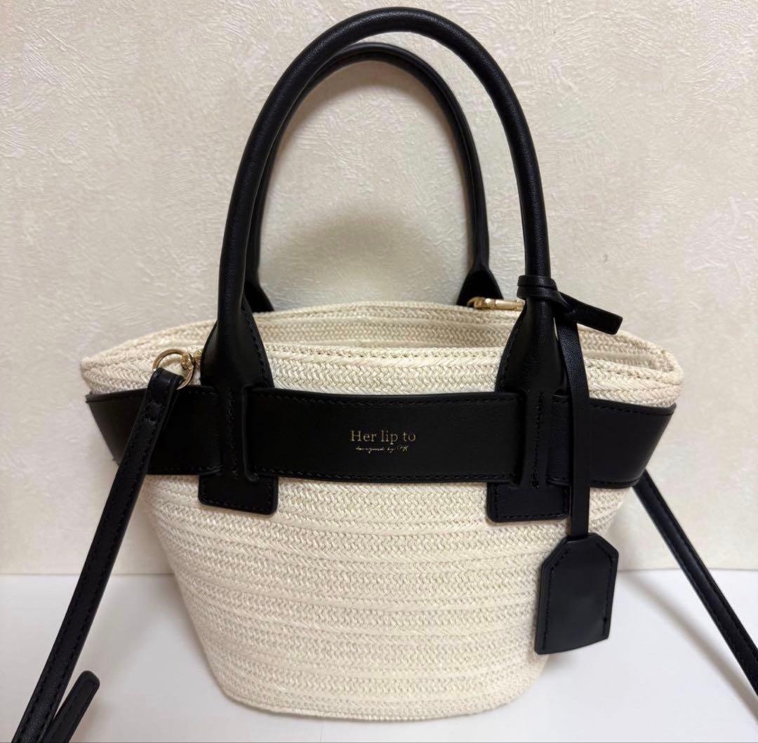 バッグ herlipto Palma Mini Tote Bag black