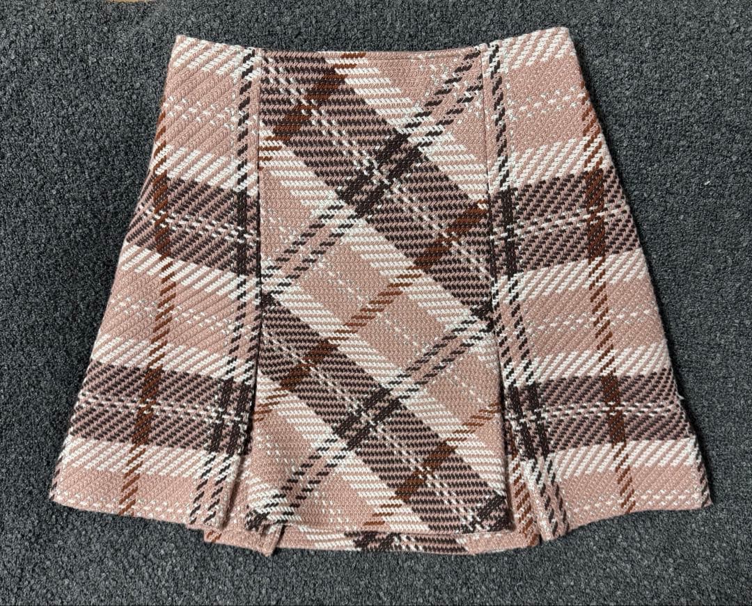 SNIDELロービングチェックミニスカート
