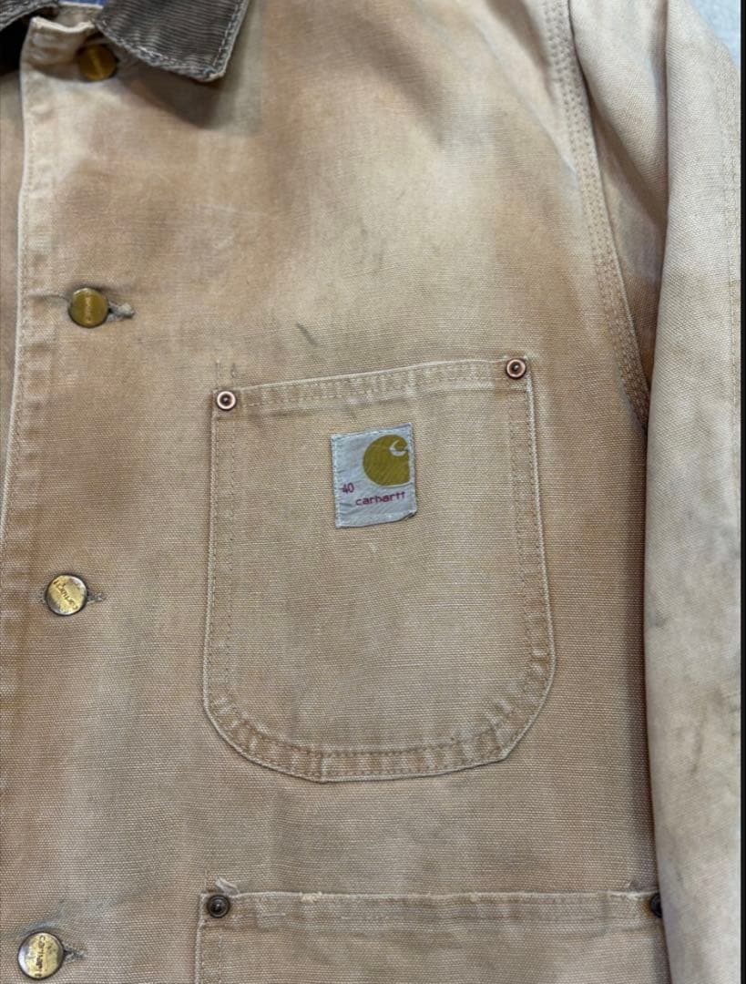 70s Carhartt チョアコート USA製 フェード 40