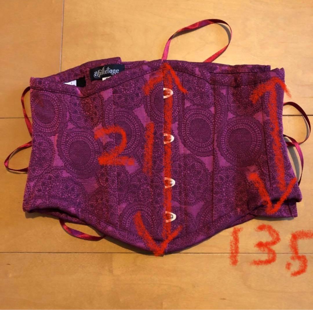 abilletageアビエタージュ　コルセット　赤　サイズ3