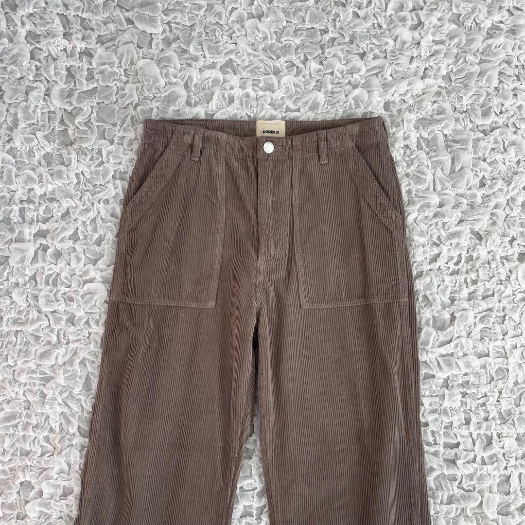 シシクイ　コーデュロイベーカー　ブラウン　36 美品