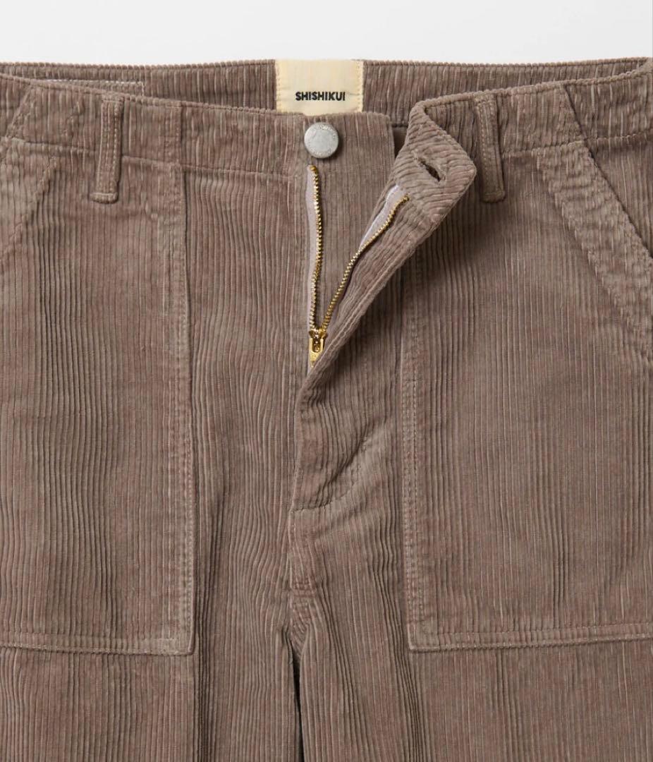 シシクイ　コーデュロイベーカー　ブラウン　36 美品