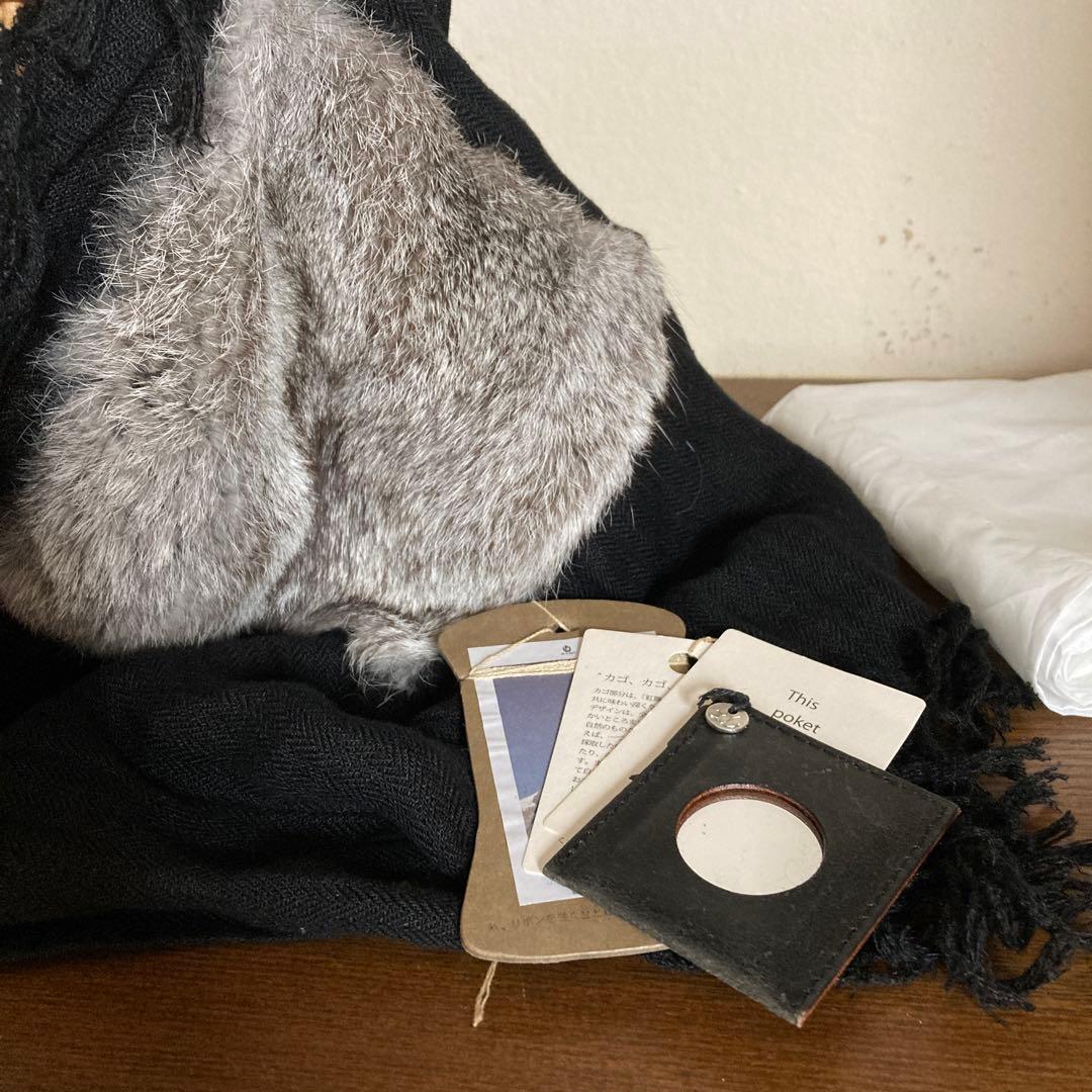 【希少‼︎】ebagos エバゴス　ミニバーキン　ラビットファー被せ