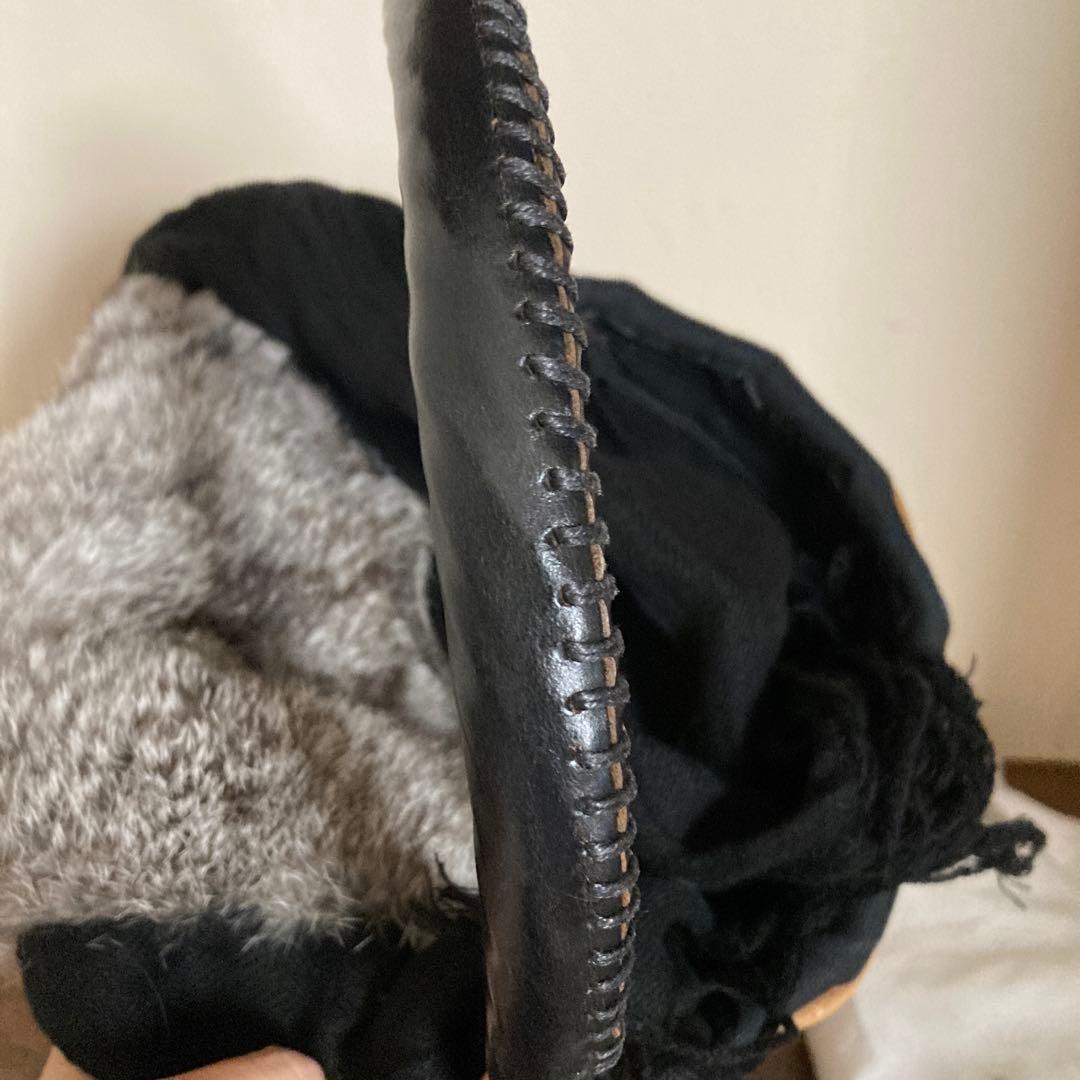 【希少‼︎】ebagos エバゴス　ミニバーキン　ラビットファー被せ