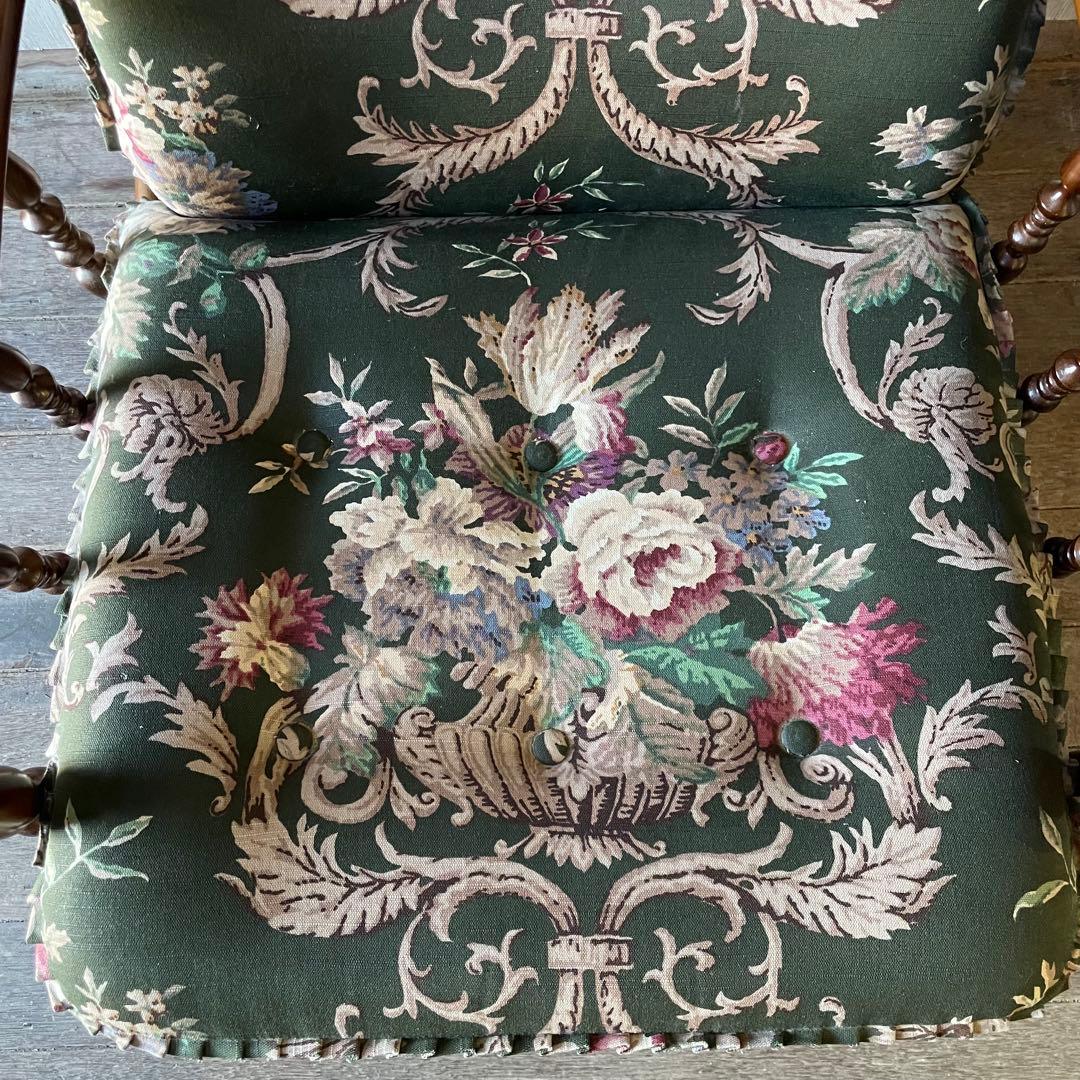 karimoku カリモク コロニアル クラシック花柄 リクライニングソファ