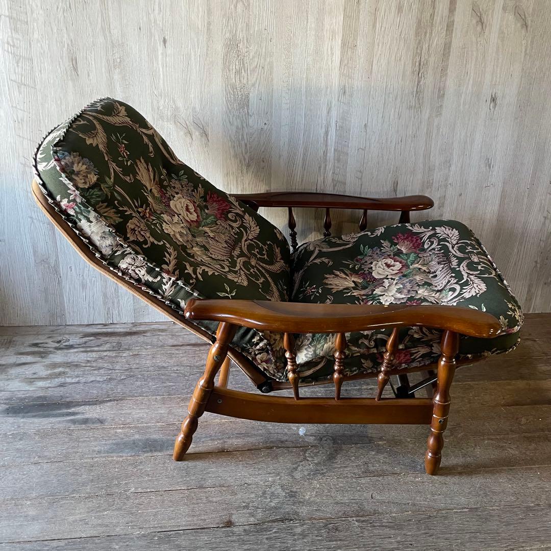 karimoku カリモク コロニアル クラシック花柄 リクライニングソファ