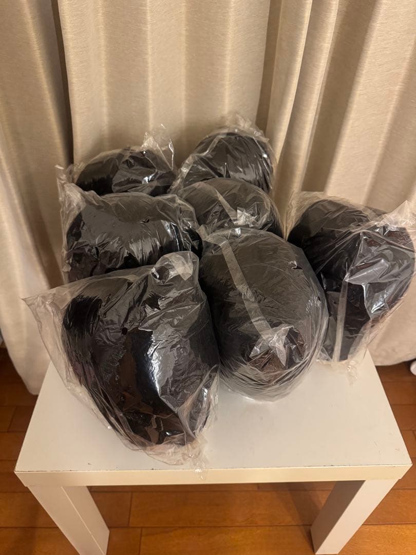 人毛100%B-07s カットウィッグ 3体セット