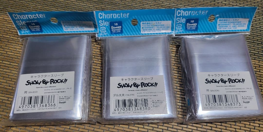 SHOW BY ROCK!!　キャラクタースリーブ　ダル太夫　阿　吽　未開封