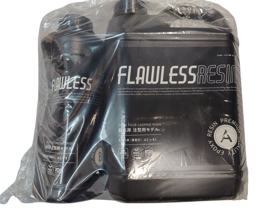 FLAWLESS RESIN　フローレスレジン　エポキシレジン 2本セット4kg