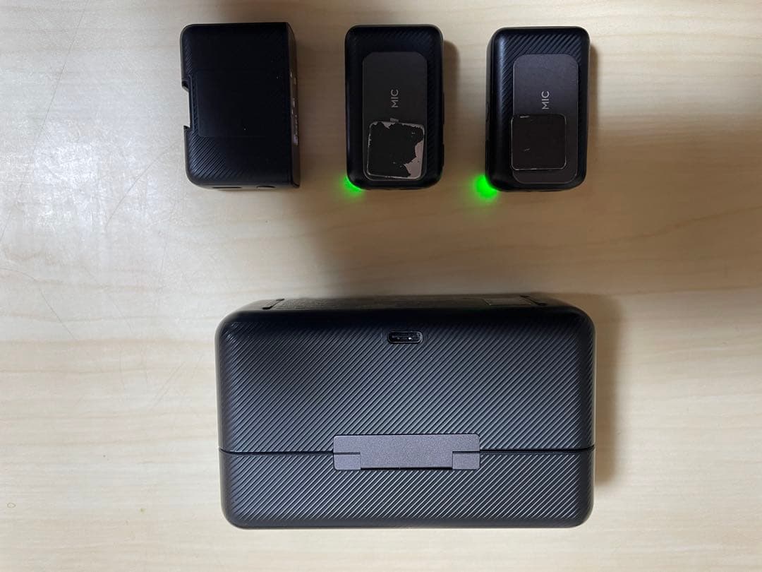 DJI Mic トランスミッター2個 レシーバー 充電器　(箱 取扱説明書無し)