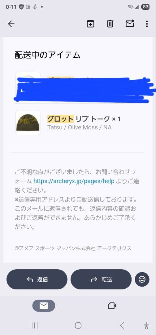 【新品未使用】アークテリクス　アークテリクスGrotto Rib Toque