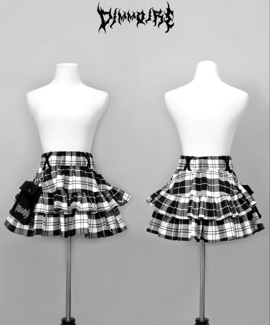 DimMoire PUNK フリル ミニスカート チェック
