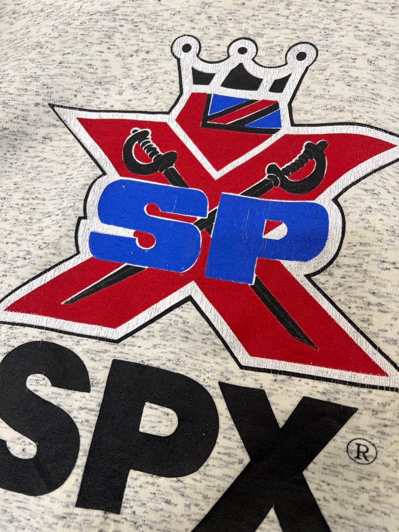 90s SPX ロゴプリント スウェットシャツ グレー/ブラック