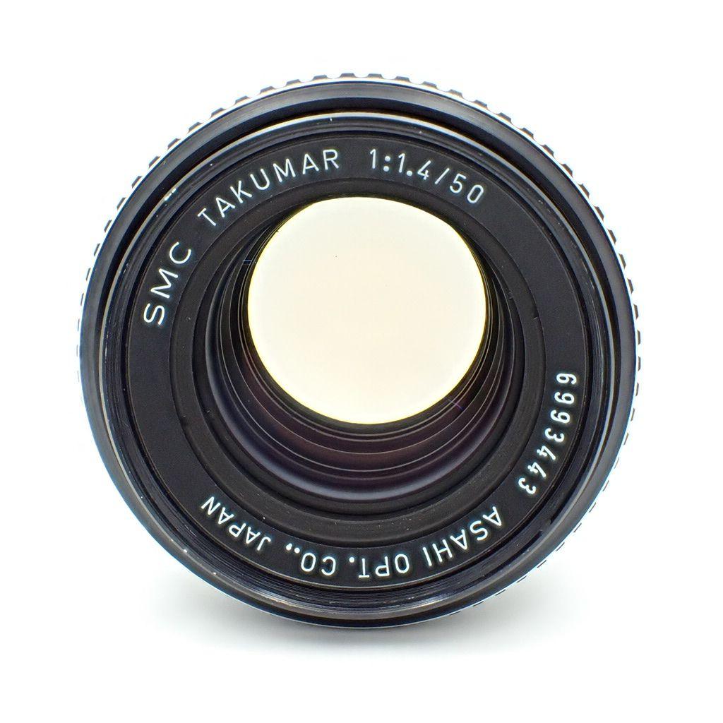 【美品】PENTAX SMC TAKUMAR 50mm f1.4 純正付属品付き
