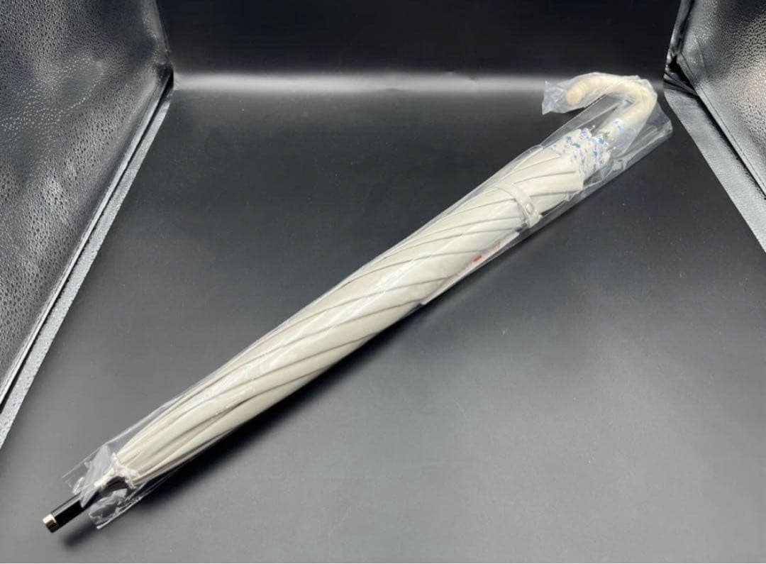 万博限定 全天候対応 ミャクミャクUVカット長傘 花柄晴雨兼用 ベージュ