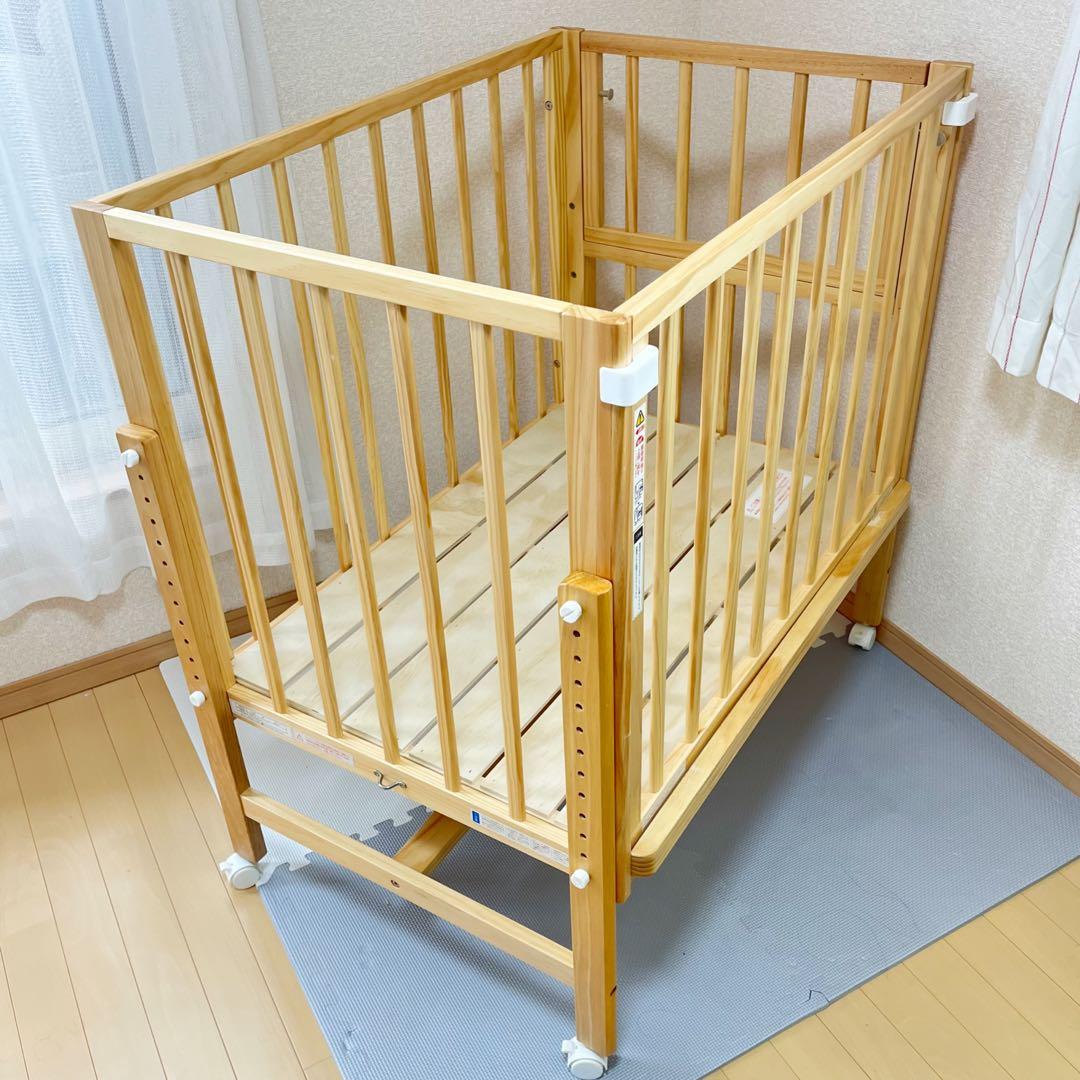 【早い者勝ち❣️】大和屋　ベビーベッド　そいねーる　ミニベビーベッドNA⭐︎