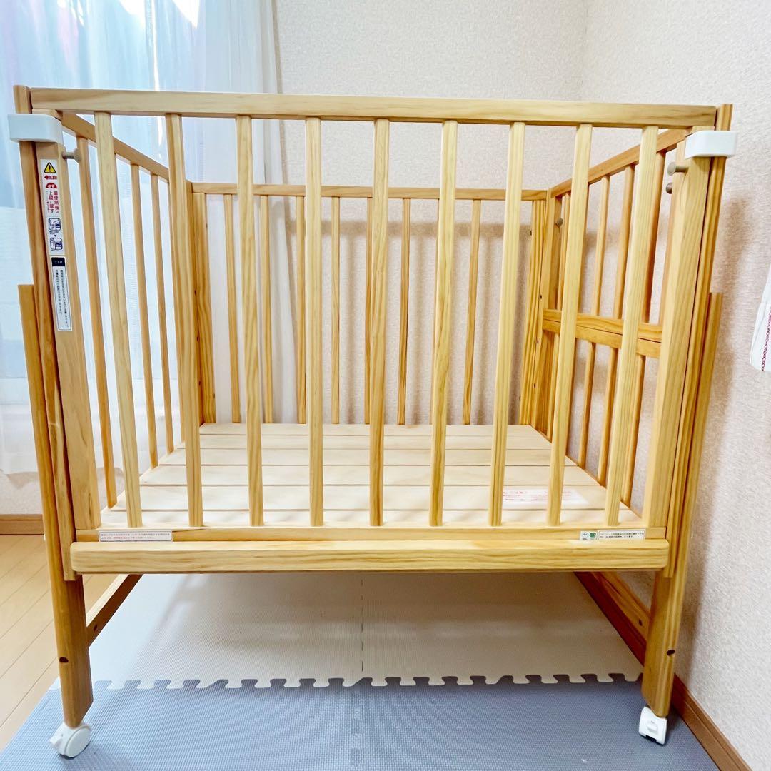 【早い者勝ち❣️】大和屋　ベビーベッド　そいねーる　ミニベビーベッドNA⭐︎