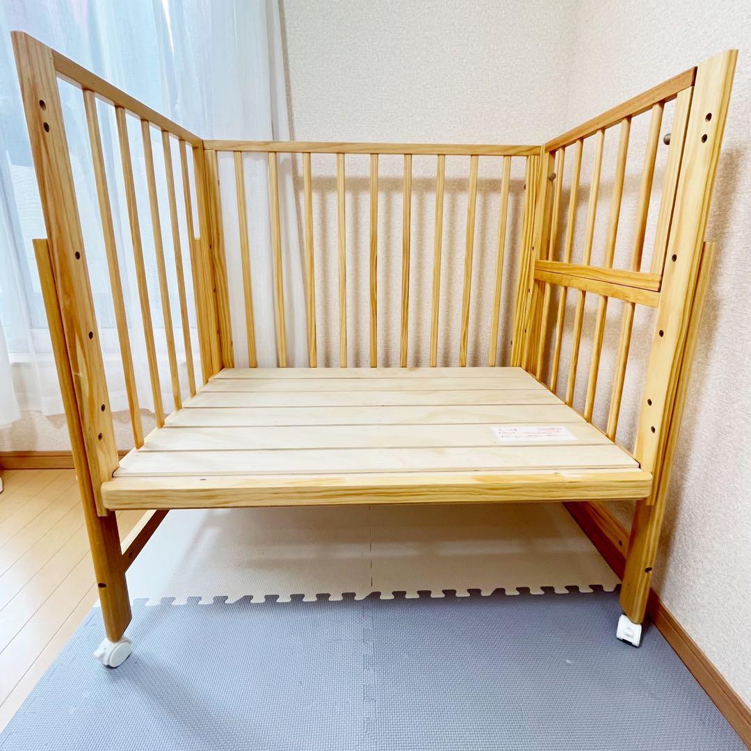 【早い者勝ち❣️】大和屋　ベビーベッド　そいねーる　ミニベビーベッドNA⭐︎