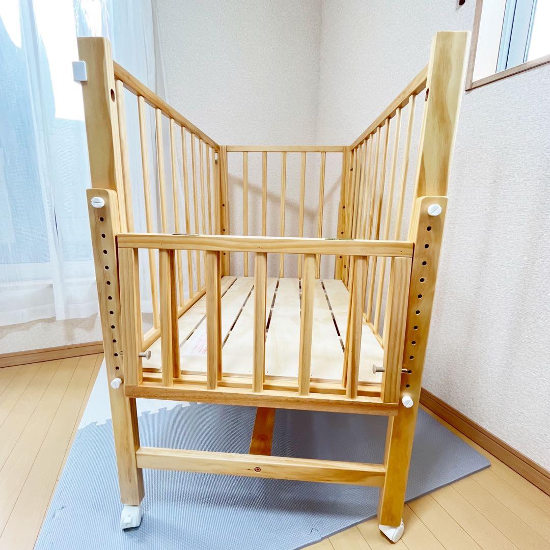 【早い者勝ち❣️】大和屋　ベビーベッド　そいねーる　ミニベビーベッドNA⭐︎