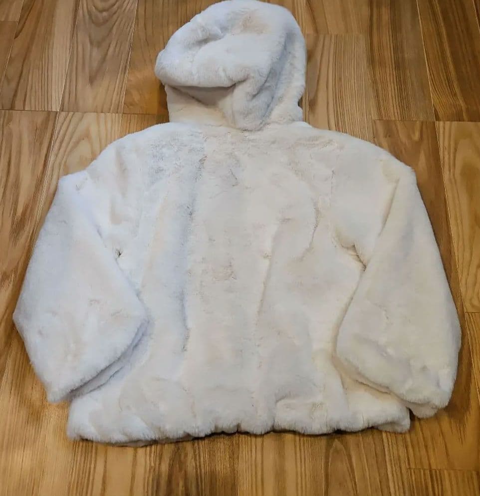 mezzo piano クマ耳付き　フェイクファー　ジャケット 120cm　新品