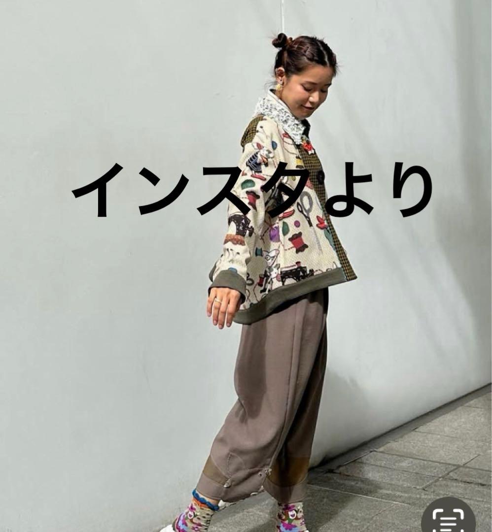 アルベロベロ　⭐️ 裾がブタさんのお顔のサルエルパンツ