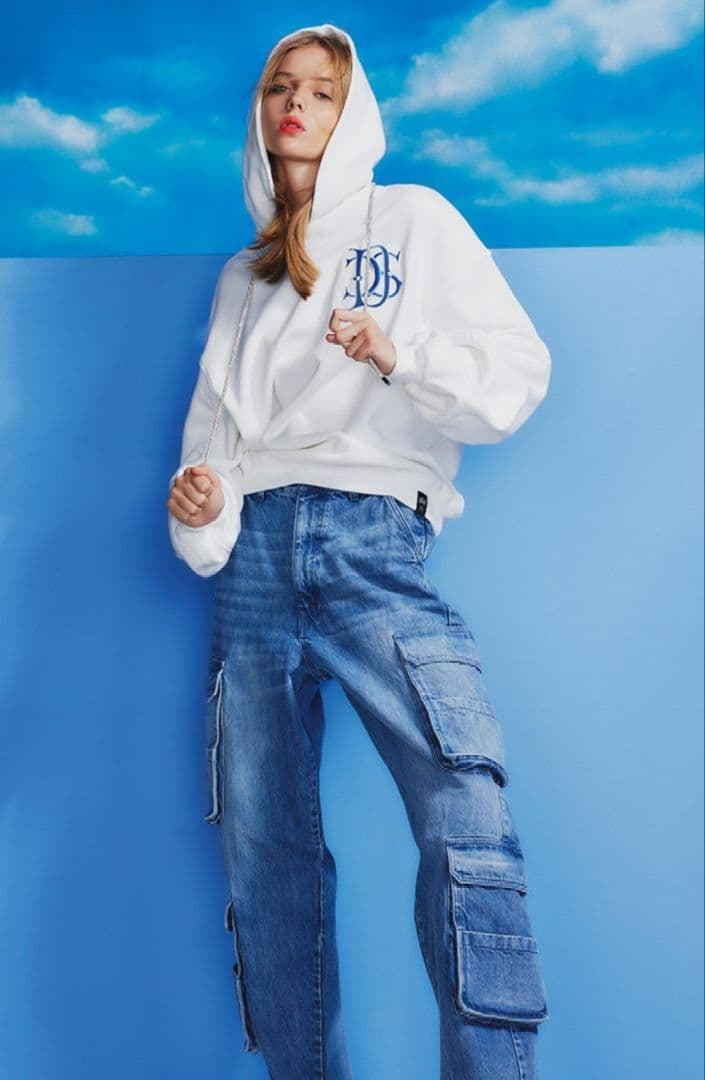 りるは★ダブルスタンダードクロージング ラメスピンドルパーカー F '24