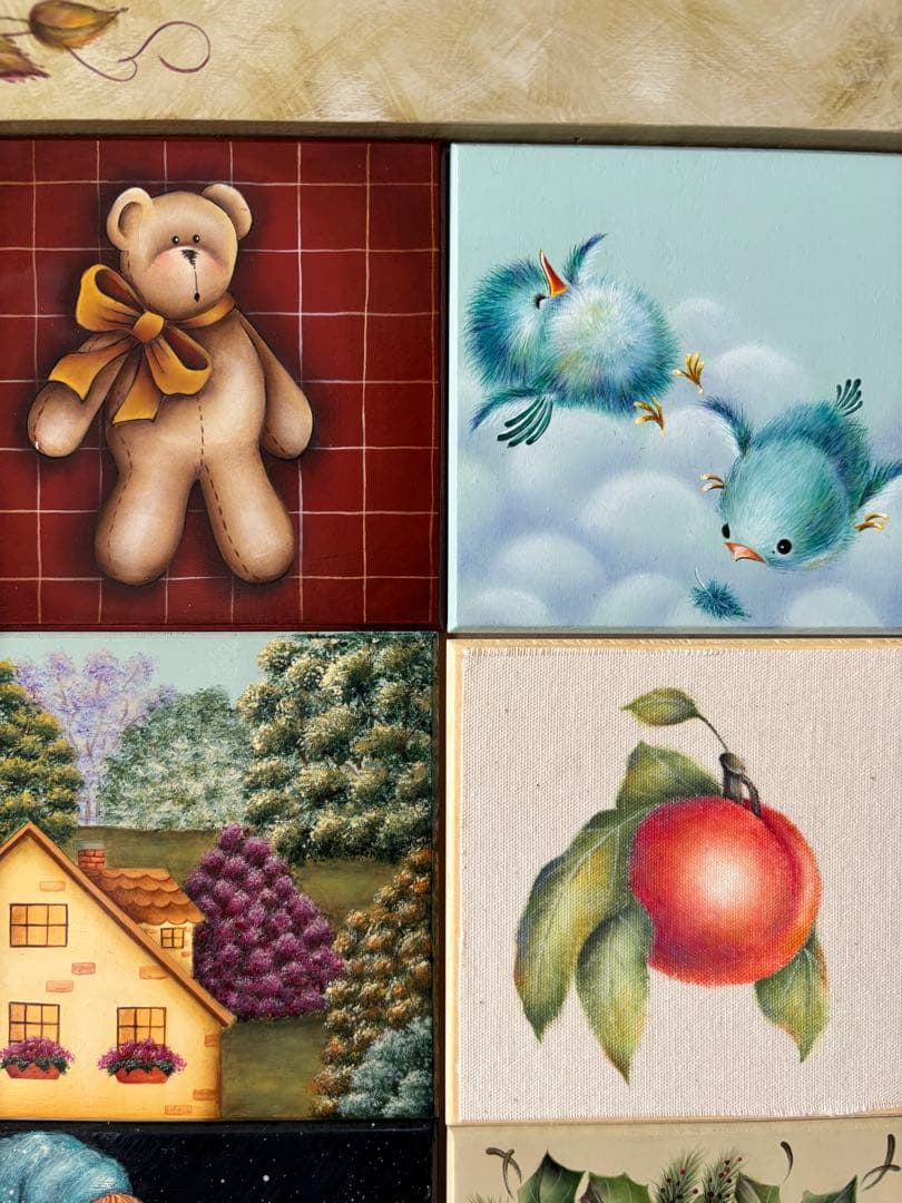 トールペイント壁掛け作品９枚サンプラー