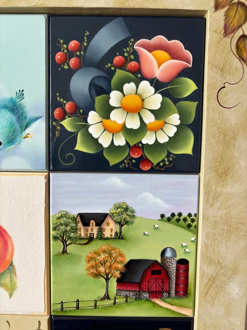 トールペイント壁掛け作品９枚サンプラー