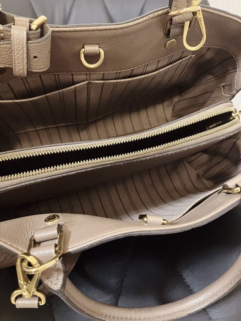 訳あり美品　正規品 LOUIS VUITTON モンテーニュMM トープ